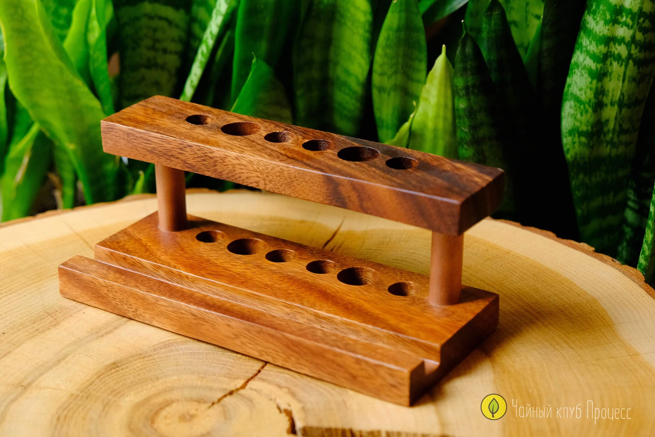  Деревянная подставка для чайных инструментов