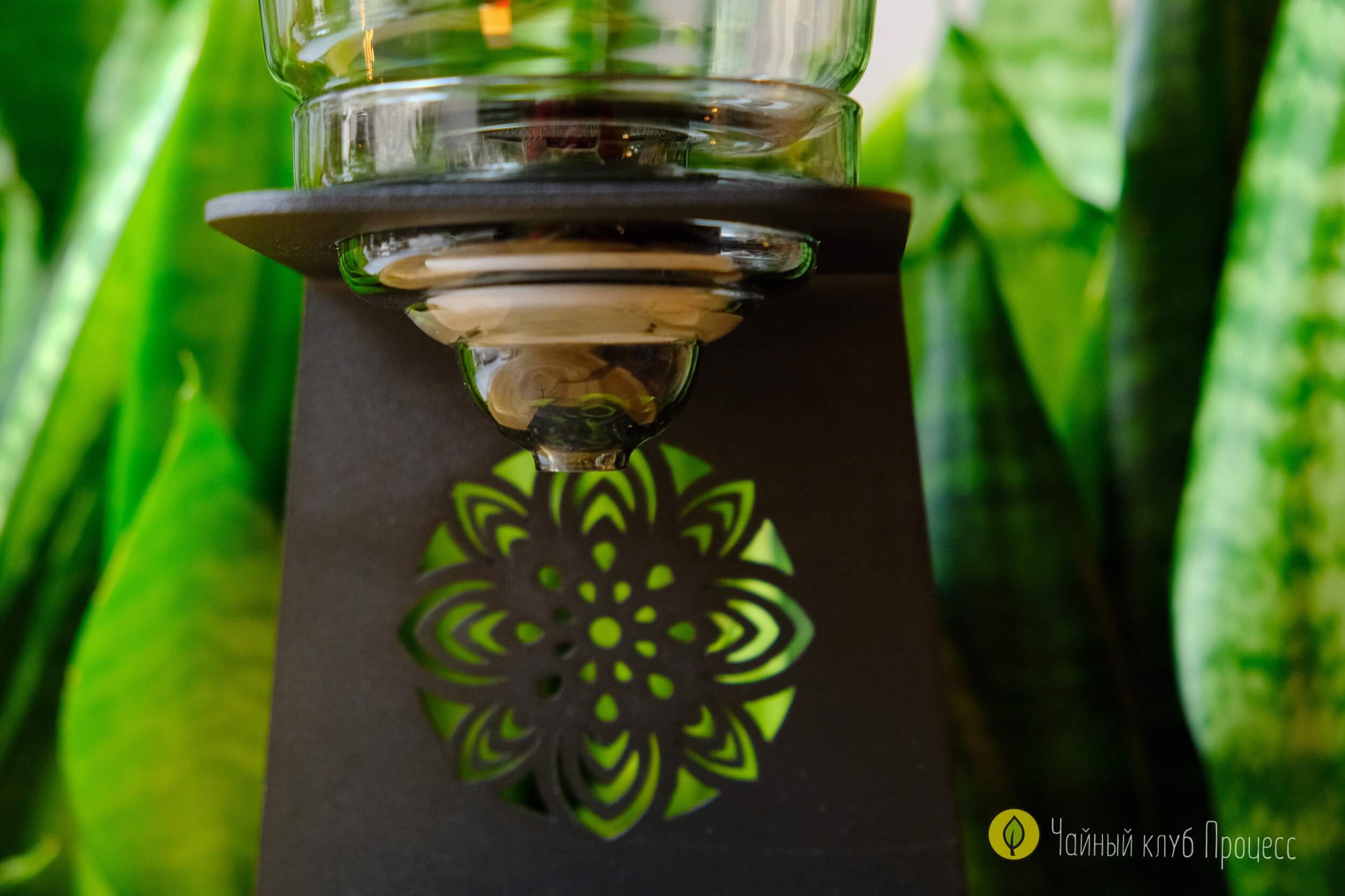  Чайная станция из боросиликатного стекла с поворотным сливом