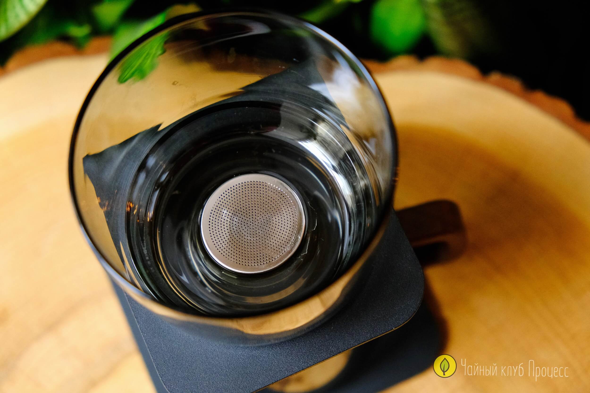  Чайная станция из боросиликатного стекла с поворотным сливом