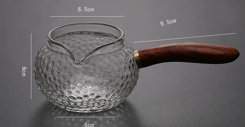 Гундаобэй из фактурного стекла с боковой ручкой, 250 мл