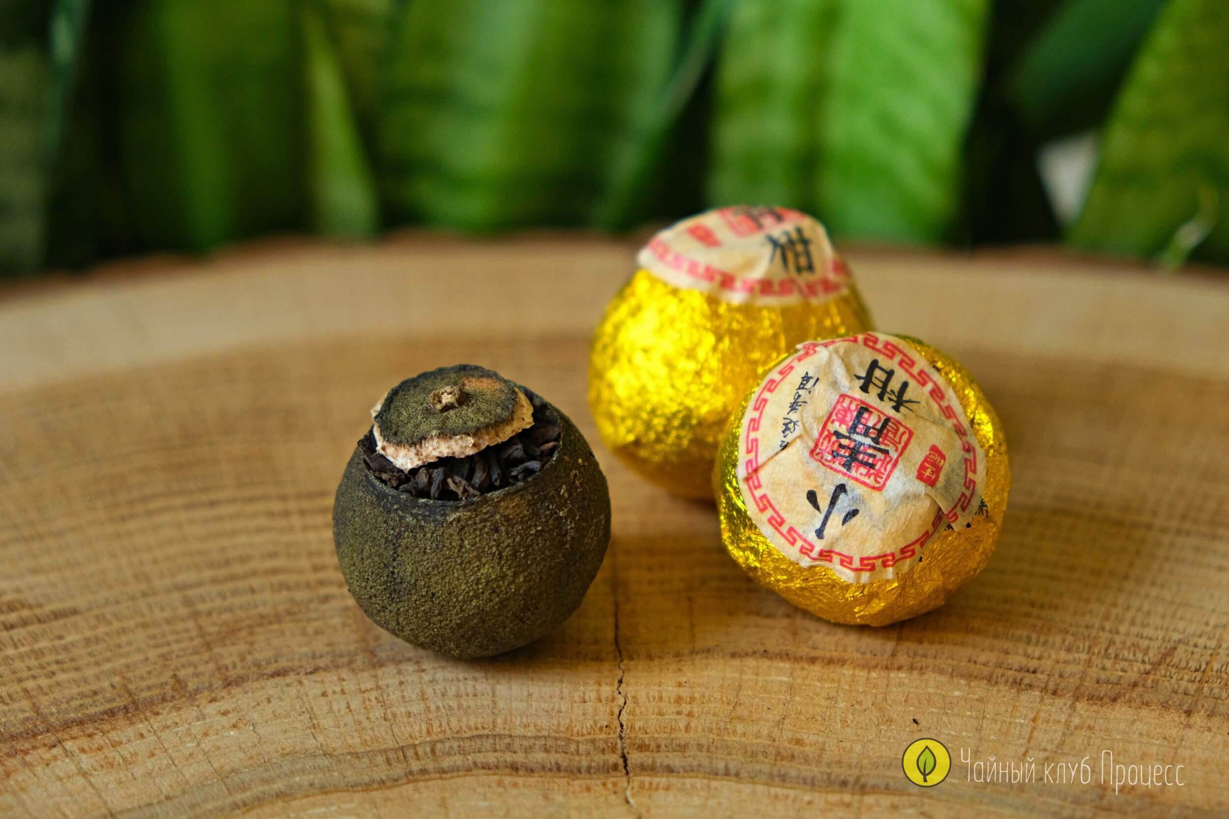 Сяо Цин Гань — шу пуэр в зелёном мандарине