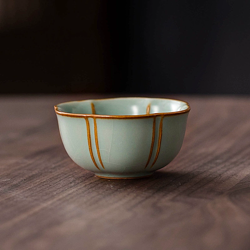 Пиала жу-яо «Мэйхуа» светло-голубая