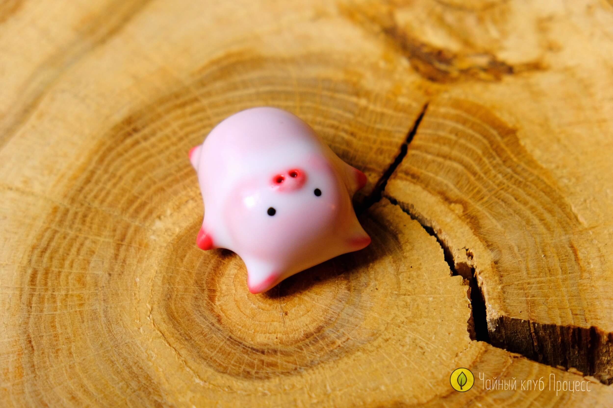  Чайная фигурка «Свинка с пузырьками»