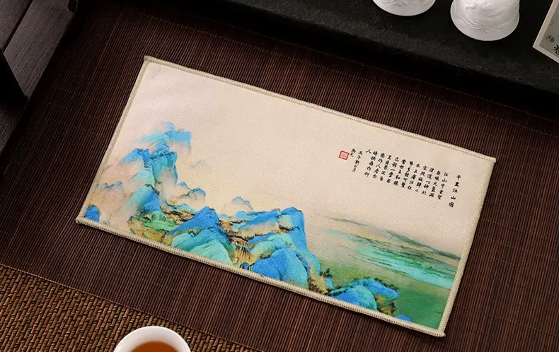 Чайное полотно «Реки и горы»