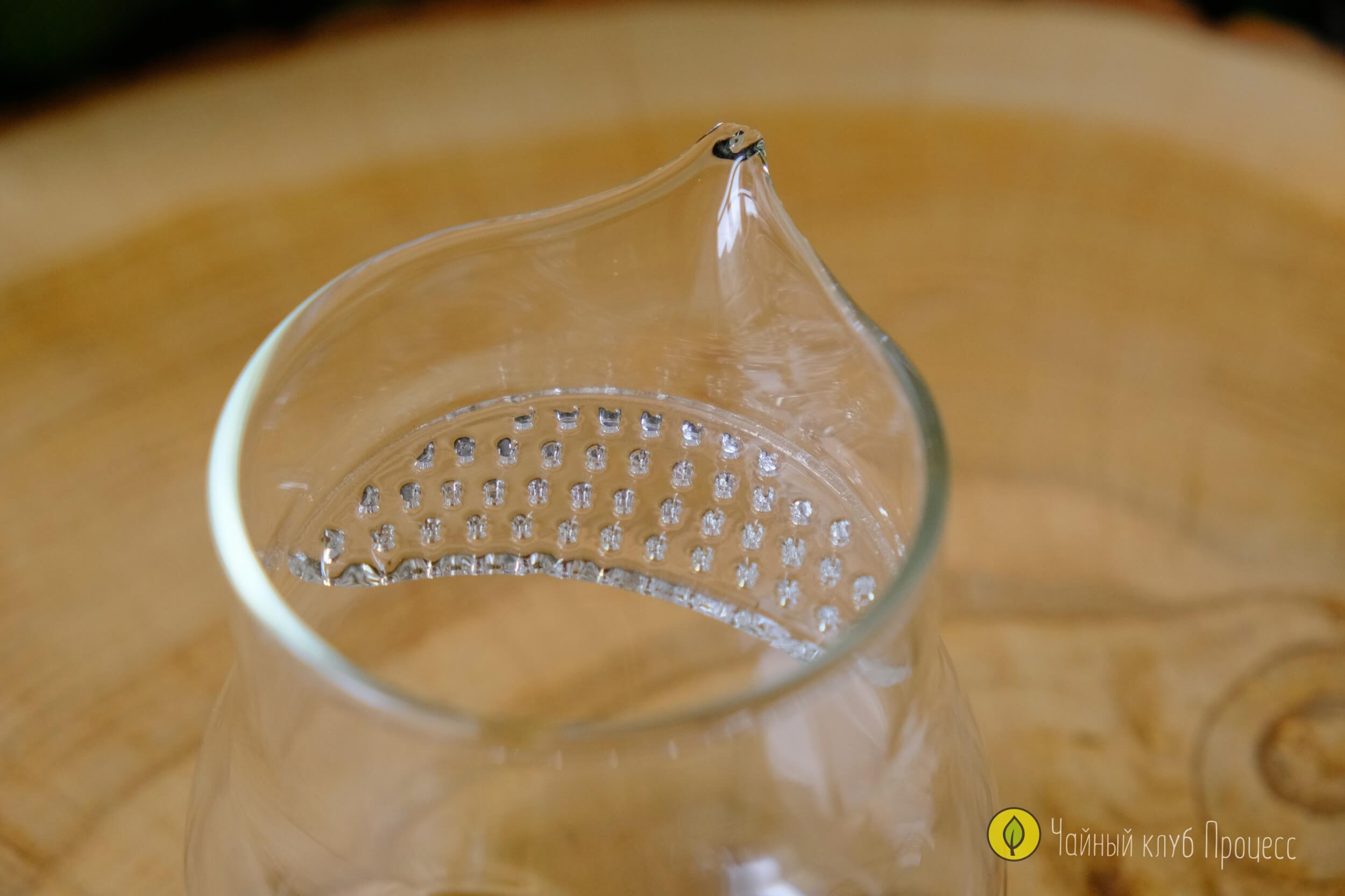 Чахай из боросиликатного стекла с встроенным ситом, 400 мл