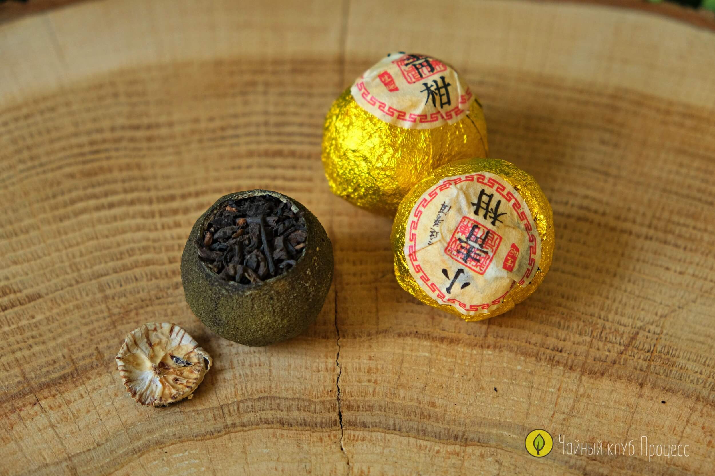 Сяо Цин Гань — шу пуэр в зелёном мандарине