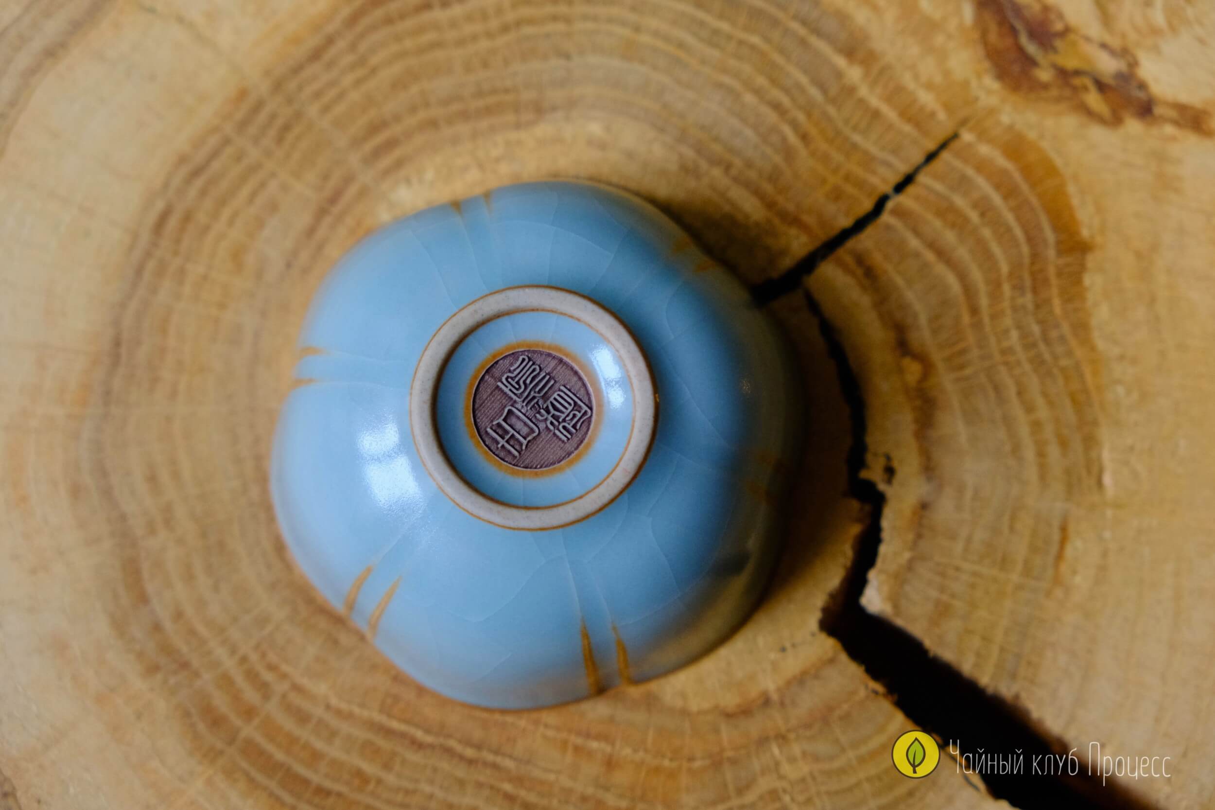 Пиала жу яо «Мэйхуа» светло-голубая