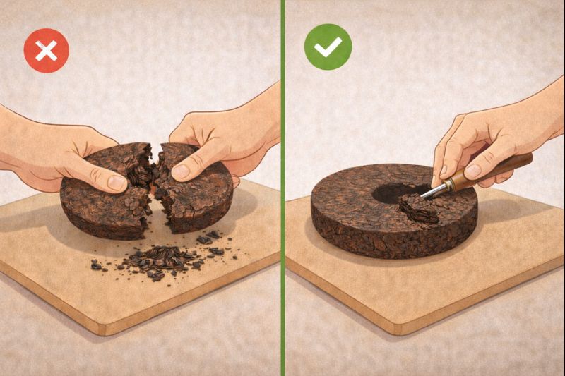 Как правильно ломать пуэр