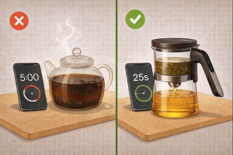 Перезаваривание китайского чая