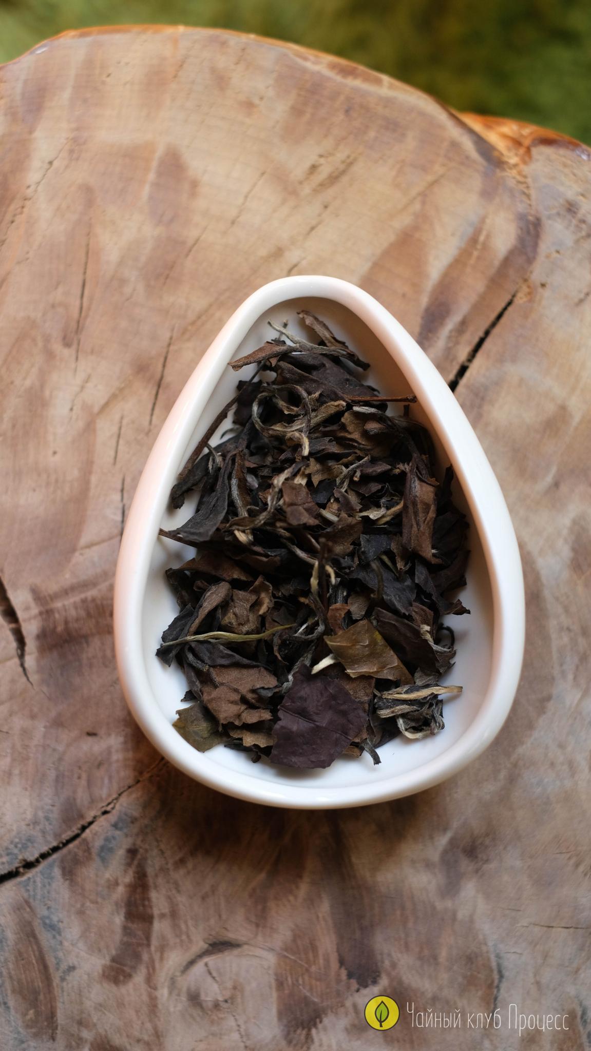 Бай Му Дань: выдержанный чай, макро
